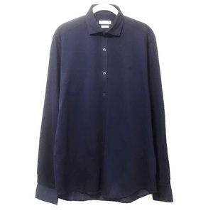 Men’s Slimfit Navy Lux Stretch Knit Shirt NWOT - Size M